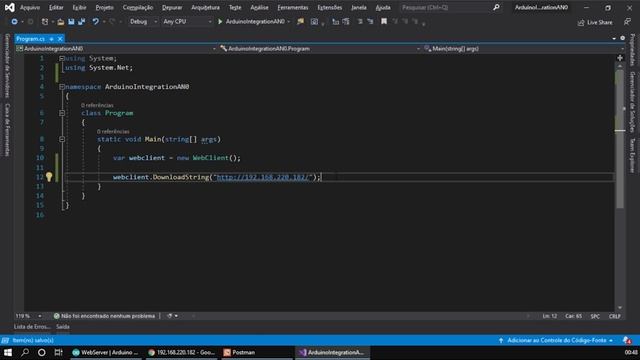 Arduino Web Server com C# .Net Core e JSON смотреть онлайн