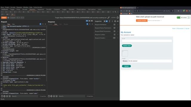 3. Web shell upload via path traversal смотреть онлайн