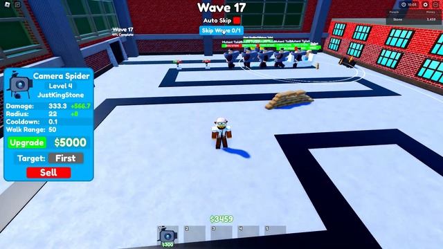 I Used Only One Camera Spider! Defeat Nightmare In Toilet Tower Defense Roblox! смотреть онлайн