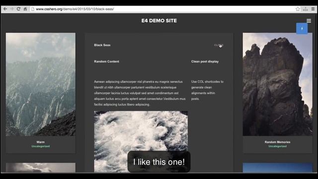 E4 - The New Free Portfolio WordPress Theme смотреть онлайн