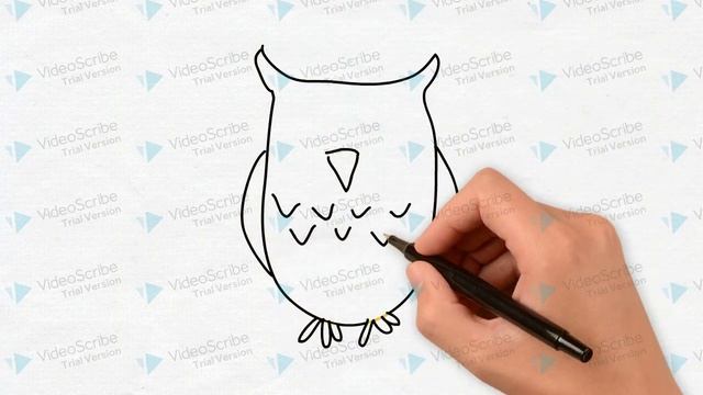 Как нарисовать сову смотреть онлайн