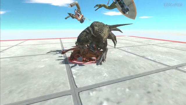 Little T-rex mutant with 2 pod like in nier automata animal revolt battle simulator custome unit смотреть онлайн