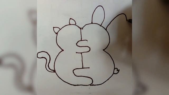 cute cat and bunny hugging drawing tutorial. sparkle and us смотреть онлайн