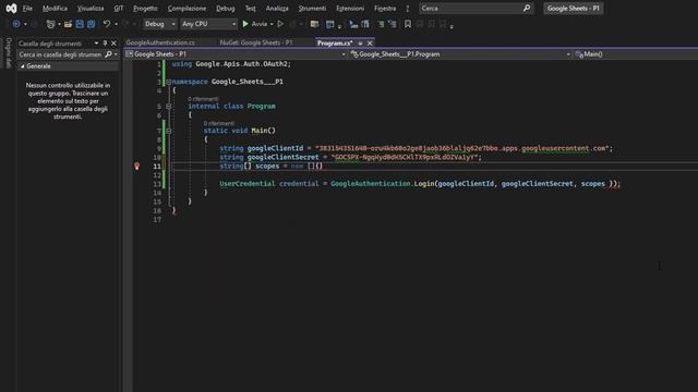 Google Sheets API in C# E1: OAuth2 Authentication and First Sheet Creation смотреть онлайн