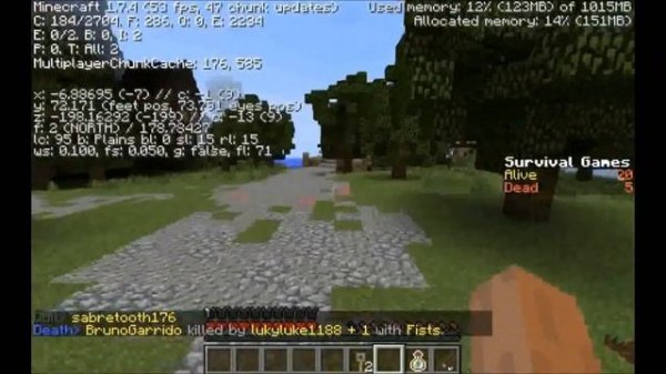 Macbook Pro Late 2013 13 inch Minecraft Hunger Games Test 2