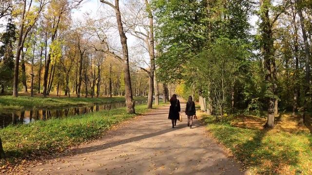 Александровский парк Город Пушкин Санкт-Петербург. Осень 2020 (4К) смотреть онлайн