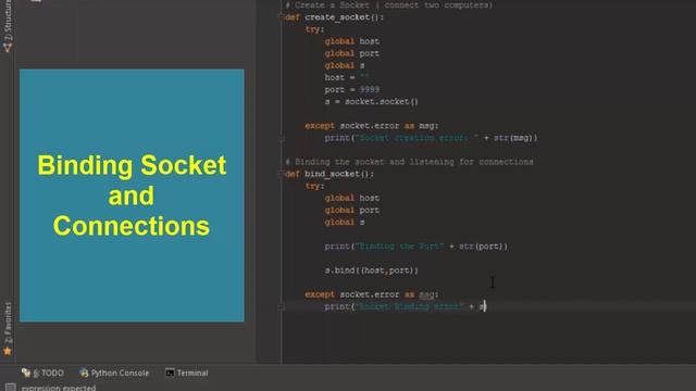 Binding Socket and Connections Socket Programming ! Python Network Programming смотреть онлайн