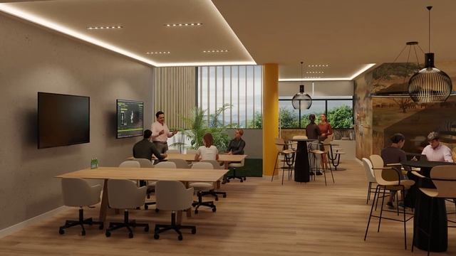 ActorCore characters in a Blender archviz scene смотреть онлайн