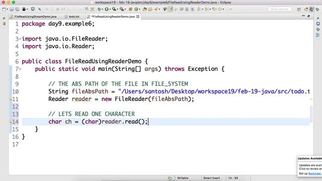 Day-9 #Read file using #FileReader in #Java. смотреть онлайн