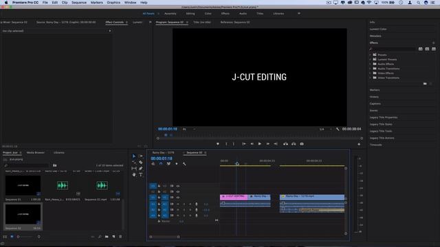 The J CUT: This simple technique is a MUST know for any video editor! (Adobe Premiere Pro) смотреть онлайн