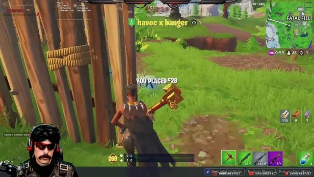 DrDisrespect has a mental breakdown while playing Fortnite смотреть онлайн