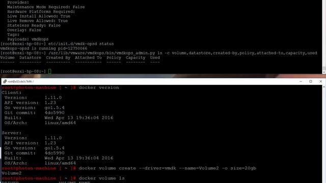 docker volume vsphere смотреть онлайн