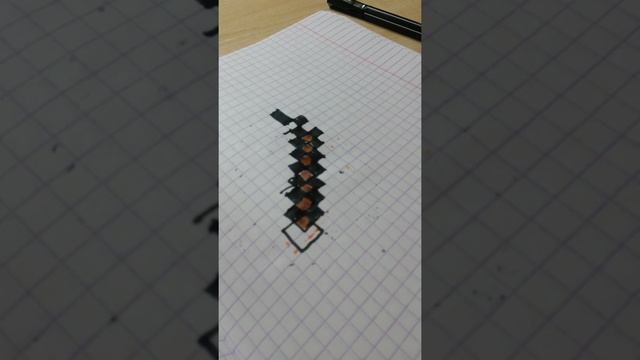 Рисуем Minecraft (урок#2)Алмазный топор смотреть онлайн