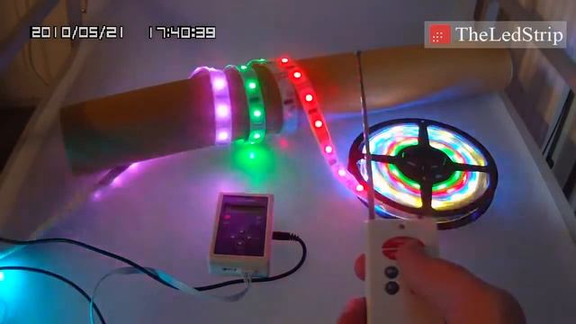 Waterproof Dream Color Flexible LED Strip Light With Remote Control Color Changing LED Controller смотреть онлайн