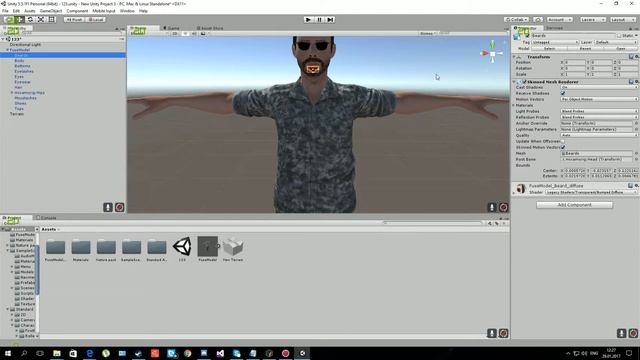 Создание игры в unity 3D 5.5 //Создание Персонажа смотреть онлайн