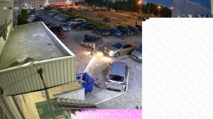 Обзор камеры HIKVISION DS-2CD2087G2-LU 4K 8 Мп в ночное время.