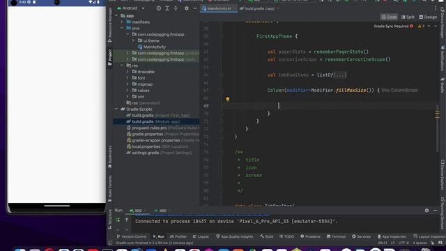 Kotlin With Jetpack Compose Ui And Material 3: TabLayout Component смотреть онлайн