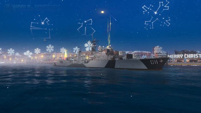 World of Warships 2021 London Christmas Port Theme смотреть онлайн