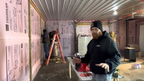 Foam Board vs Spray Foam… Insulating our steel building/garage | Tips and Tricks