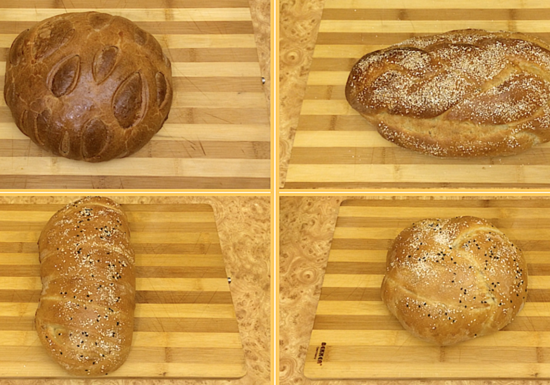 4 способа оригинальной формовки подового хлеба смотреть онлайн