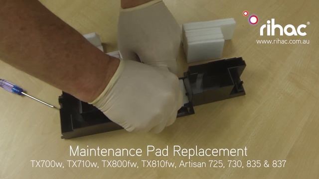 Waste ink absorber pad replacement Epson TX700w, 710W, 800FW, 810FW, Artisan 725, 730, 835 & 837 смотреть онлайн