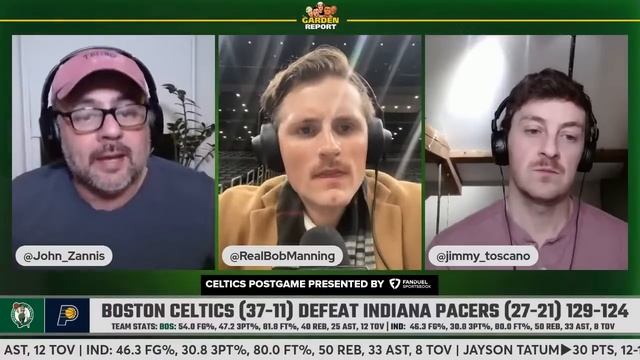 LIVE: Celtics vs Pacers Postgame Show | Garden Report смотреть онлайн