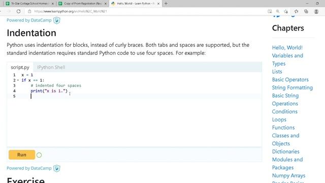 Python 1.Hello, World! Learn Python Free Interactive Python Tutorial and 2 more pages смотреть онлайн