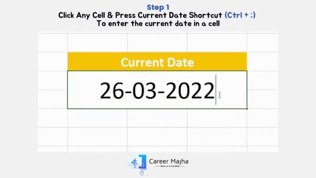 Excel Current Date Shortcut смотреть онлайн