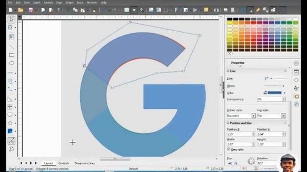 Convert Bitmap Logo to Vector Logo Using LibreOffice Draw