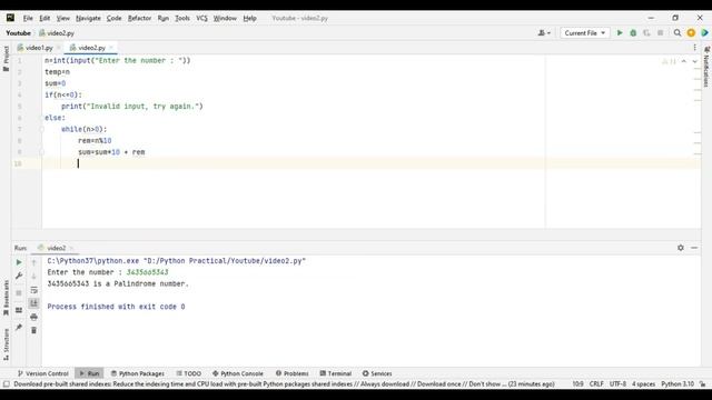 Palindrome Number Checking in Python | How to Check if a Number is Palindrome or Not in Python? смотреть онлайн