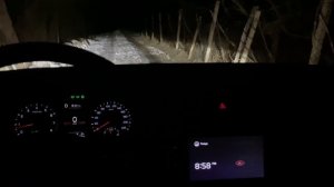 Яркость панель приборов в Kia Rio X и свет фар Premium