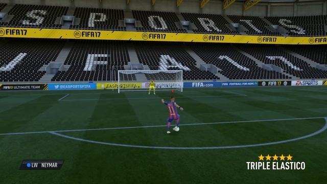 FIFA 17 Обучение финтам Triple Elastico + Hocus Pocus смотреть онлайн