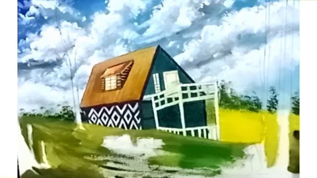 Acrylic Painting for Beginners: A Step-by-Step Landscape Painting Tutorial for Beginners on canvas смотреть онлайн