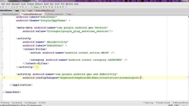 How to add Admob banner ads using Google Play Services смотреть онлайн