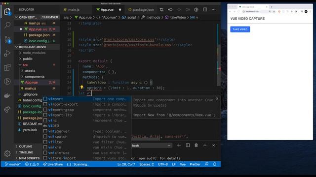 How to Record Videos in VueJS with Ionic Framework, Capacitor and Cordova Plugins смотреть онлайн
