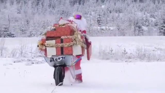Дед мороз на новой телеге! Смотреть до конца))) смотреть онлайн