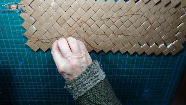 DIY Kagıt örme teknigi ile Kagıt çanta yap -- Make a bag with a paper knitting technique -- Recycle смотреть онлайн
