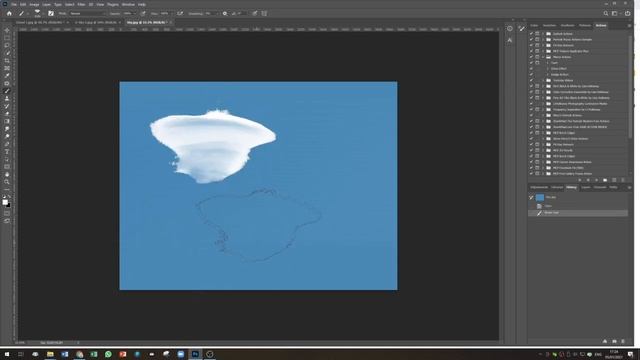 How to create a Cloud Brush in Photoshop смотреть онлайн