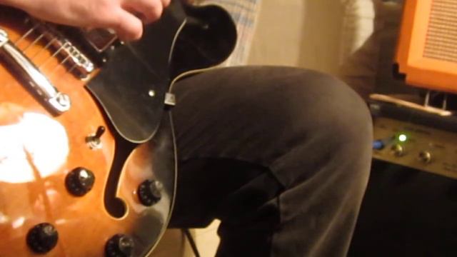 Cane es335 by Samick – 1980s Vintage (14-450), VOLL KRASS TUBE STUART AMP, orange crush 35 ldx AMp, смотреть онлайн