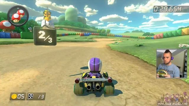 MARIO KART 8 Time Trial Challenge w/ Dazran303 | SNES Donut Plains 3 | MK8 Time Trial Gameplay смотреть онлайн