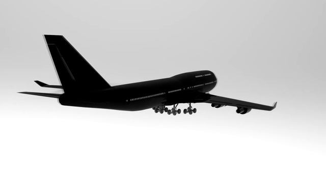 Боинг 747 (скачать 3D модель) смотреть онлайн