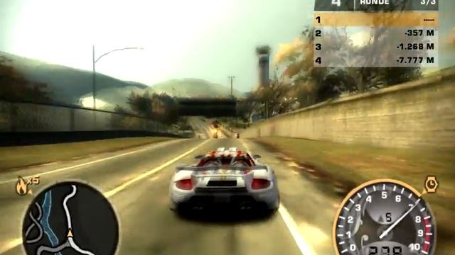 NFS MW Porsche Carrera GT vs Blacklist 2 смотреть онлайн