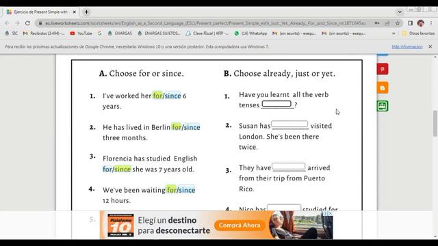 PRESENT PERFECT - USE OF JUST/ALREADY/YET смотреть онлайн