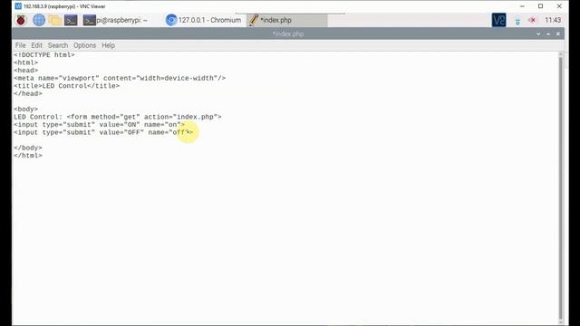 Controlling LED through Raspberry pi webserver смотреть онлайн