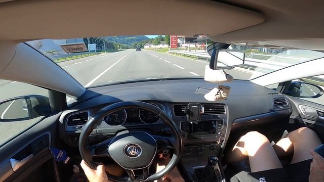 VW Golf 7 1.2 TSI POV test drive by seen through cars смотреть онлайн