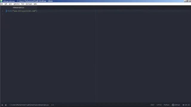 Yazılım Programı Atom Kurulum ve Terminali Çalıştırma смотреть онлайн