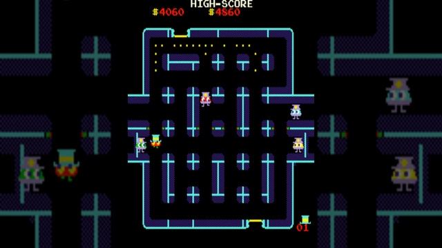 Lock N Chase played in MAME (Highscore.com 10540) смотреть онлайн