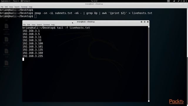 Mastering Kali Linux Network Scanning : Finding Live Hosts on the Network | packtpub.com смотреть онлайн
