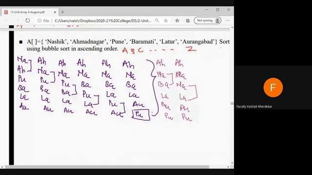 Sorting string using bubble sort смотреть онлайн