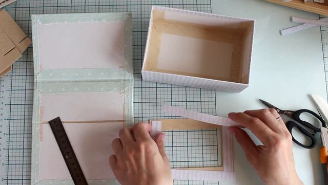 Создание коробочки из коллекции "Мой сладкий мальчик" от Paper Home смотреть онлайн